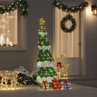 HKM-672083 Illuminated Christmas Tree with Gift Boxes – Warm White LED – Indoor & Outdoor Decoration