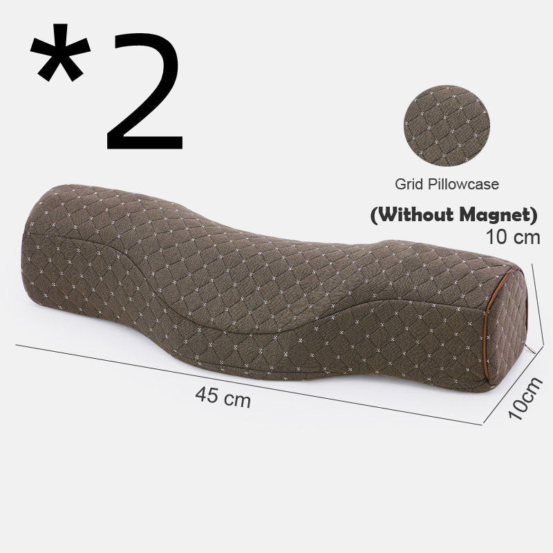 HKM-672083 Memory Foam Neck and Sleep Pillow with Cotton Air Layer Fabric - Multiple Colors Available