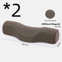 HKM-672083 Memory Foam Neck and Sleep Pillow with Cotton Air Layer Fabric - Multiple Colors Available