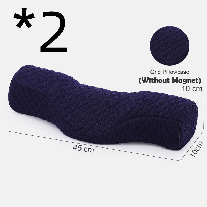 HKM-672083 Memory Foam Neck and Sleep Pillow with Cotton Air Layer Fabric - Multiple Colors Available