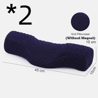 HKM-672083 Memory Foam Neck and Sleep Pillow with Cotton Air Layer Fabric - Multiple Colors Available