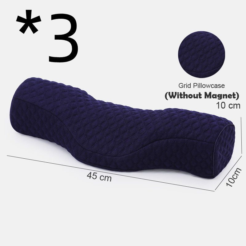 HKM-672083 Memory Foam Neck and Sleep Pillow with Cotton Air Layer Fabric - Multiple Colors Available