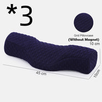 HKM-672083 Memory Foam Neck and Sleep Pillow with Cotton Air Layer Fabric - Multiple Colors Available