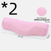 HKM-672083 Memory Foam Neck and Sleep Pillow with Cotton Air Layer Fabric - Multiple Colors Available