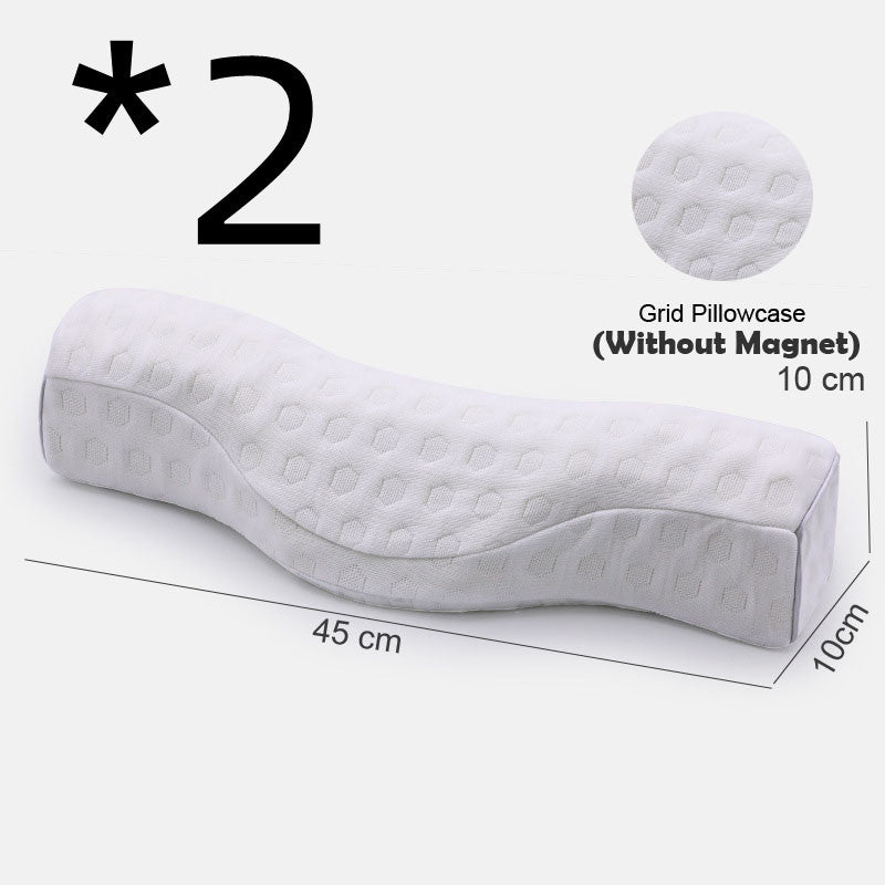 HKM-672083 Memory Foam Neck and Sleep Pillow with Cotton Air Layer Fabric - Multiple Colors Available