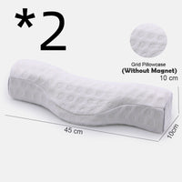 HKM-672083 Memory Foam Neck and Sleep Pillow with Cotton Air Layer Fabric - Multiple Colors Available