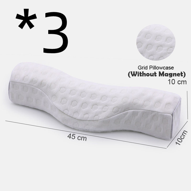 HKM-672083 Memory Foam Neck and Sleep Pillow with Cotton Air Layer Fabric - Multiple Colors Available