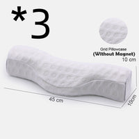 HKM-672083 Memory Foam Neck and Sleep Pillow with Cotton Air Layer Fabric - Multiple Colors Available