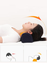 HKM-672083 Memory Foam Neck and Sleep Pillow with Cotton Air Layer Fabric - Multiple Colors Available
