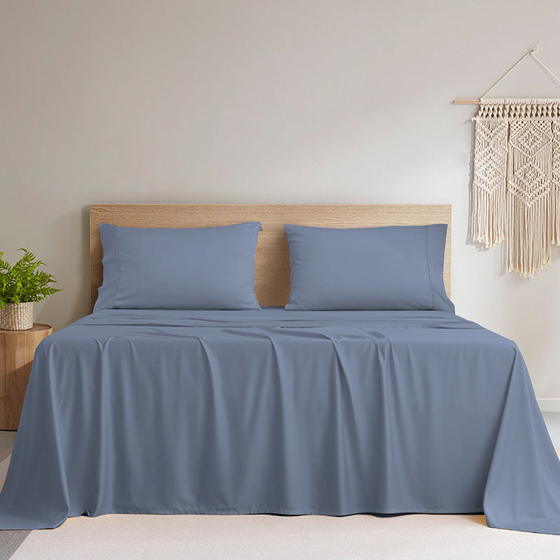 HKM-672275 Bamboo Fiber Solid Color Bedding Set - Full, Queen, King Sizes Available