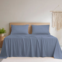 HKM-672275 Bamboo Fiber Solid Color Bedding Set - Full, Queen, King Sizes Available