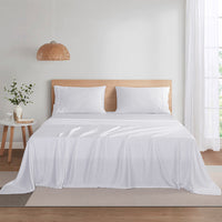 HKM-672275 Bamboo Fiber Solid Color Bedding Set - Full, Queen, King Sizes Available