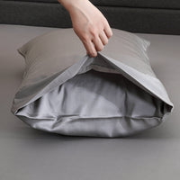 HKM-672275 Bamboo Fiber Solid Color Bedding Set - Full, Queen, King Sizes Available