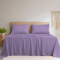HKM-672275 Bamboo Fiber Solid Color Bedding Set - Full, Queen, King Sizes Available