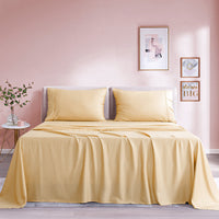 HKM-672275 Bamboo Fiber Solid Color Bedding Set - Full, Queen, King Sizes Available