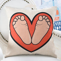 HKM-672339 Geometric Abstract Linen Pillowcase - 45x45cm for Living Room, Bedroom, and More