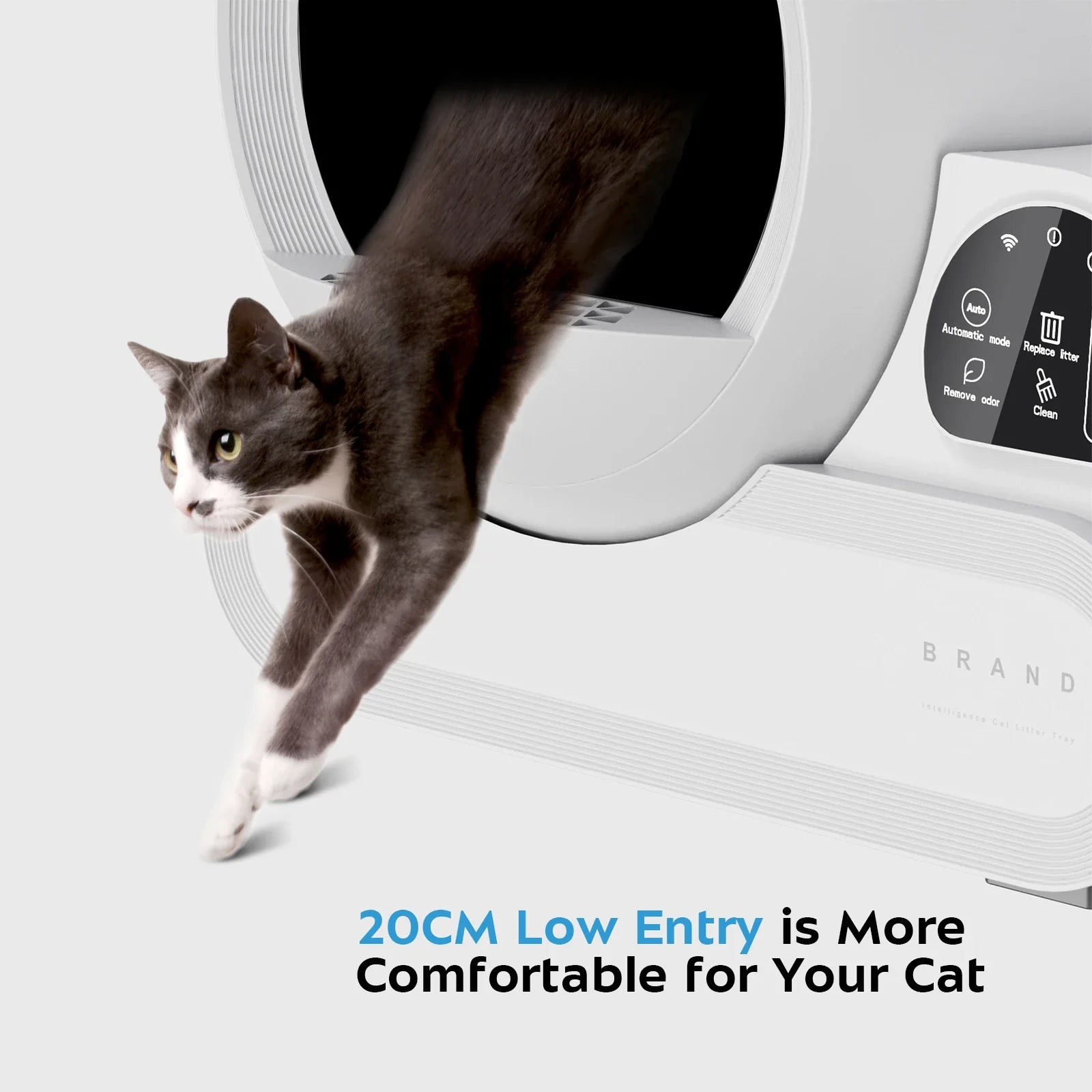 KTX-672403 Automatic 70L Cat Litter Box with App Control and Odor Management