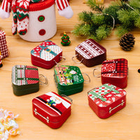 HKM-672403 Christmas Mini Handbag Candy Storage Box in Wrought Iron – Decorative Metal Containers