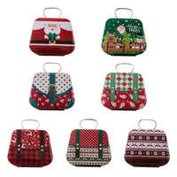 HKM-672403 Christmas Mini Handbag Candy Storage Box in Wrought Iron – Decorative Metal Containers