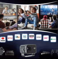 HKM-672467 Full HD Smart Projector with High-Brightness LED and Built-in Stereo Speakers