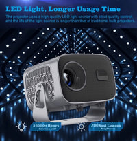 HKM-672467 Full HD Smart Projector with High-Brightness LED and Built-in Stereo Speakers