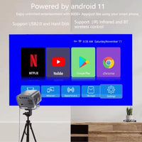 HKM-672467 Full HD Smart Projector with High-Brightness LED and Built-in Stereo Speakers