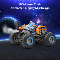 HKM-672531 RC Shark Stunt Car Toy with Lights and Music - 2.4G Remote Control for Kids, Indoor/Outdoor Fun