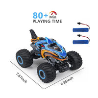 HKM-672531 RC Shark Stunt Car Toy with Lights and Music - 2.4G Remote Control for Kids, Indoor/Outdoor Fun