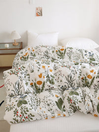 HKM-672595 Dandelion Floral Pure Cotton Bed Sheets Set in Multiple Sizes