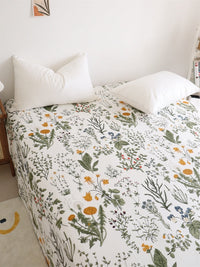 HKM-672595 Dandelion Floral Pure Cotton Bed Sheets Set in Multiple Sizes