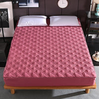 HKM-672595 Solid Color Brushed Polyester Zipper Bedspread - Modern Simple Design