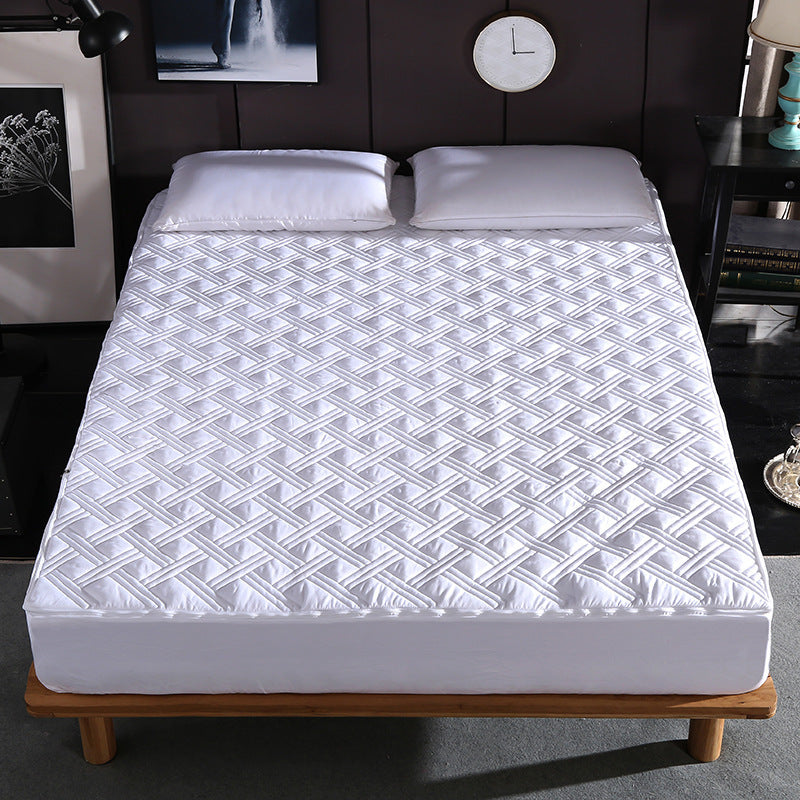 HKM-672595 Solid Color Brushed Polyester Zipper Bedspread - Modern Simple Design