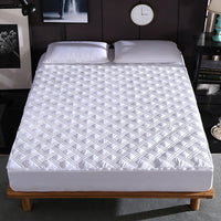 HKM-672595 Solid Color Brushed Polyester Zipper Bedspread - Modern Simple Design