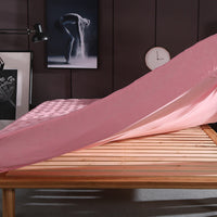 HKM-672595 Solid Color Brushed Polyester Zipper Bedspread - Modern Simple Design