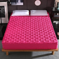 HKM-672595 Solid Color Brushed Polyester Zipper Bedspread - Modern Simple Design