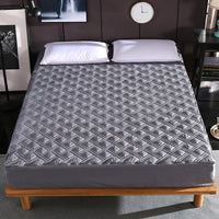 HKM-672595 Solid Color Brushed Polyester Zipper Bedspread - Modern Simple Design