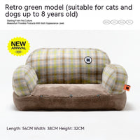 HKM-672659 Cat Bed Winter Warm Cat Nest Removable And Washable Cat Sofa Pet Supplies