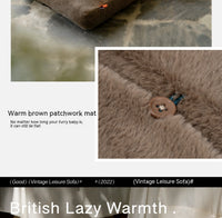 HKM-672659 Cat Bed Winter Warm Cat Nest Removable And Washable Cat Sofa Pet Supplies