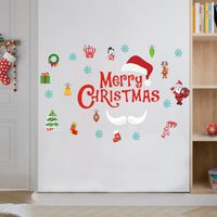 HKM-672723 Christmas Decorative Wall Stickers - PVC Removable Designs for Smooth Surfaces