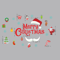 HKM-672723 Christmas Decorative Wall Stickers - PVC Removable Designs for Smooth Surfaces