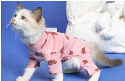 HKM-672787 Casual Four-Legged Clothing for Cats - Antihair Shed Options in Various Colors