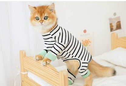 HKM-672787 Casual Four-Legged Clothing for Cats - Antihair Shed Options in Various Colors