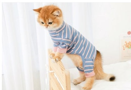 HKM-672787 Casual Four-Legged Clothing for Cats - Antihair Shed Options in Various Colors