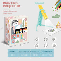HKM-672851 LED Projection Drawing Board for Kids - Educational Graffiti Art Projector Set