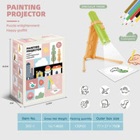 HKM-672851 LED Projection Drawing Board for Kids - Educational Graffiti Art Projector Set
