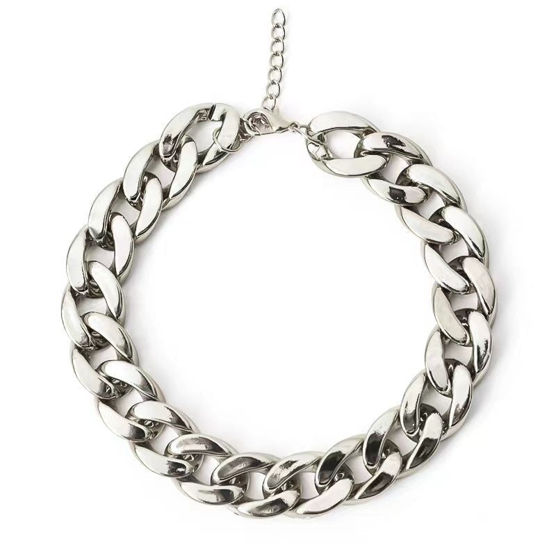 HKM-672979 Gold and Silver Cat Collar with Sunglasses Ornament