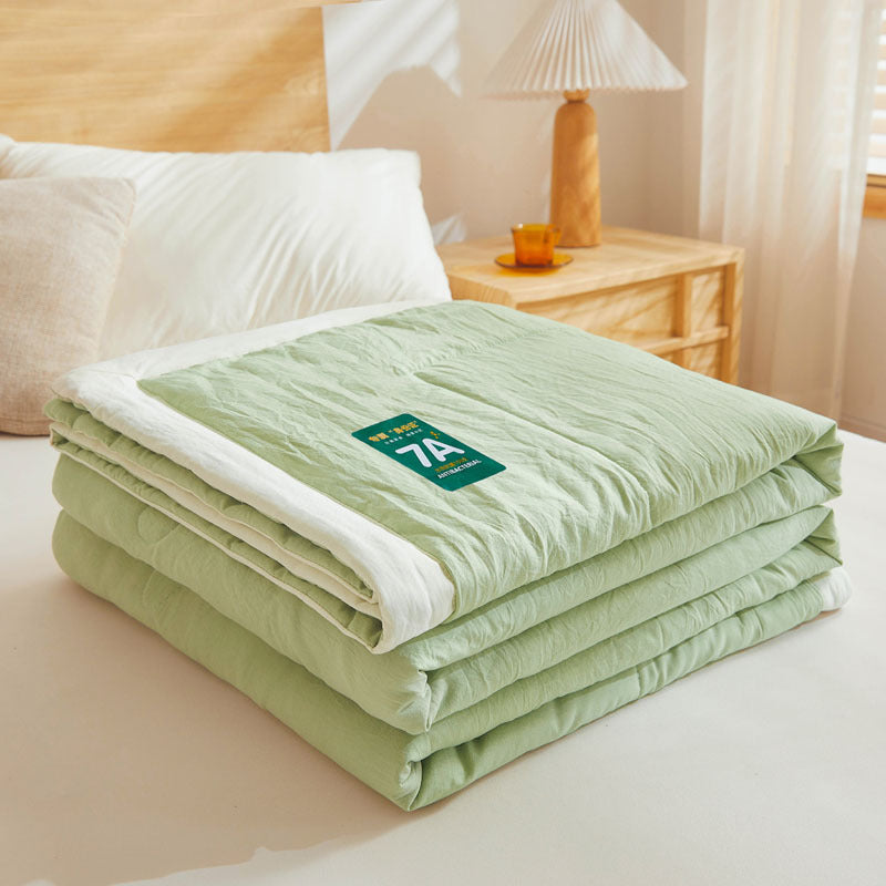 HKM-673043 Antibacterial Raw Cotton Washable Summer Quilt - Multiple Sizes Available