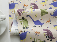 HKM-673107 Creative Cartoon Twill Printed Fabric - 100% Cotton, Animal Print, 160cm Wide, Versatile for Bedding, Clothing, and Home Decor