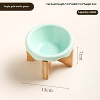 HKM-673299 Ceramic Cat and Dog Bowls in Various Colors and Designs