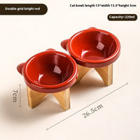 HKM-673299 Ceramic Cat and Dog Bowls in Various Colors and Designs